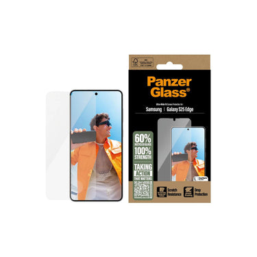 PanzerGlass UltraWide Fit Screen Protector for Samsung Galaxy S25 Edge- Clear